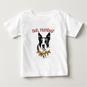 T-shirt Pour Bébé Boston Terrier Bah Humbug