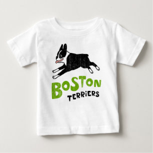 T-shirt Pour Bébé Boston Terriers