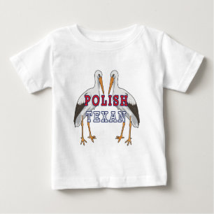 T-shirt Pour Bébé Bouche blanche texane polonaise