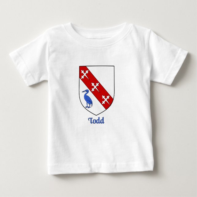T-shirt Pour Bébé Bouclier de la famille Todd (Devant)