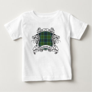 T-shirt Pour Bébé Bouclier de tartan de Marshall