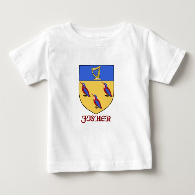 T-shirt Pour Bébé Bouclier familial Fisher (Devant)