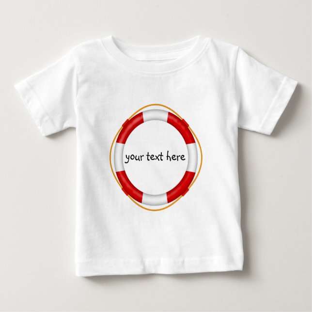 T-shirt Pour Bébé bouée de sauvetage (Devant)
