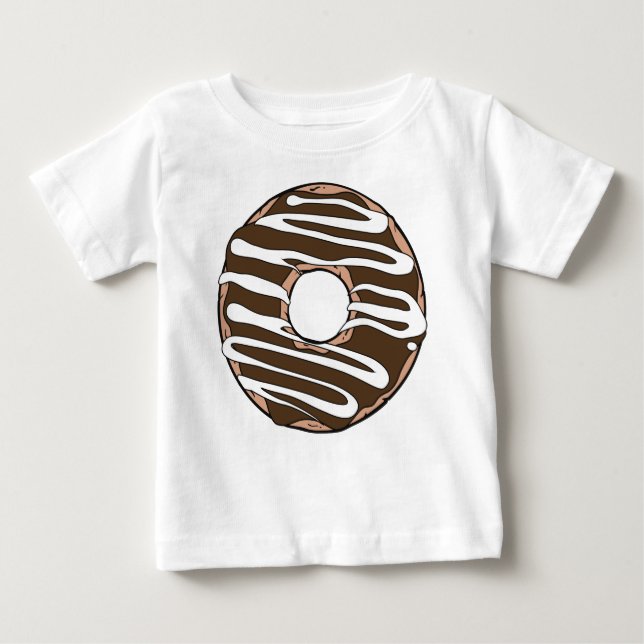 T-shirt Pour Bébé Bouillie de chocolat, noix de muscade, glaçage, gi (Devant)