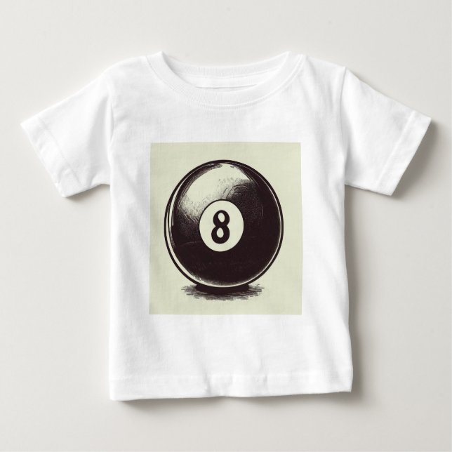 T-shirt Pour Bébé Boule Cue-t-Huit (Devant)