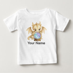 T-shirt Pour Bébé Boule de cristal de bébé dragon magique personnali