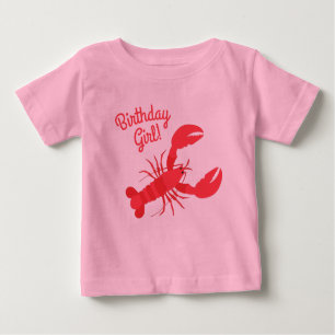 T-shirt Pour Bébé Boule de homard Anniversaire Fête Enfants mignons