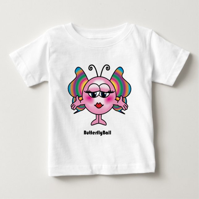 T-shirt Pour Bébé Boule de papillon (Devant)
