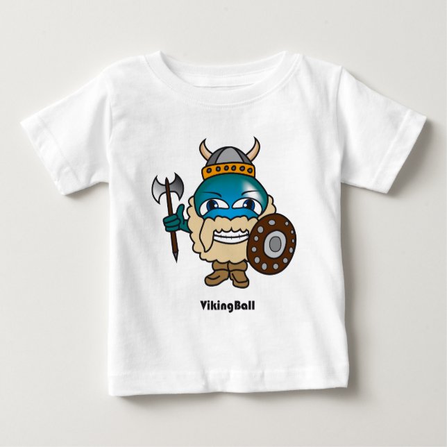 T-shirt Pour Bébé Boule de Viking (Devant)