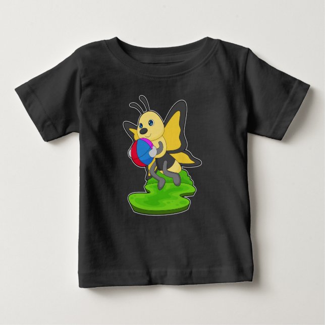 T-shirt Pour Bébé Boule papillon (Devant)