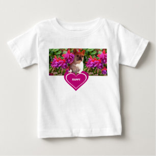 T-shirt Pour Bébé Bouledogue français coeur Mère Bouledogue Français