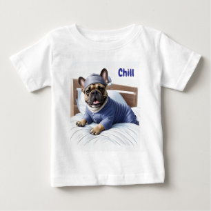 T-shirt Pour Bébé Bouledogue français Festival Sleep Day Bulldog