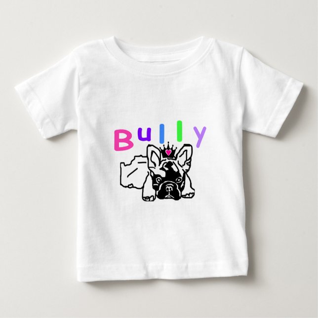 T-shirt Pour Bébé Bouledogue français French Bulldog (Devant)