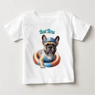 T-shirt Pour Bébé Bouledogue français Meilleur moment Bouledogue fra
