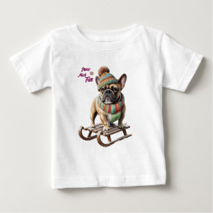 T-shirt Pour Bébé Bouledogues français amis amusants