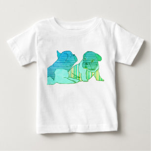 T-shirt Pour Bébé Bouledogues français chemise pour enfants