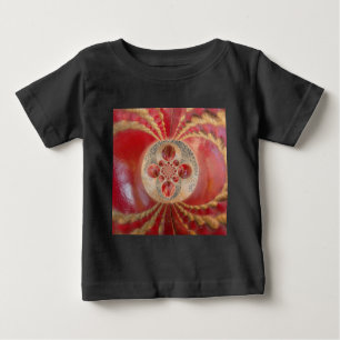 T-shirt Pour Bébé Boules de cricket rouge Art Abstrait Design d'impr