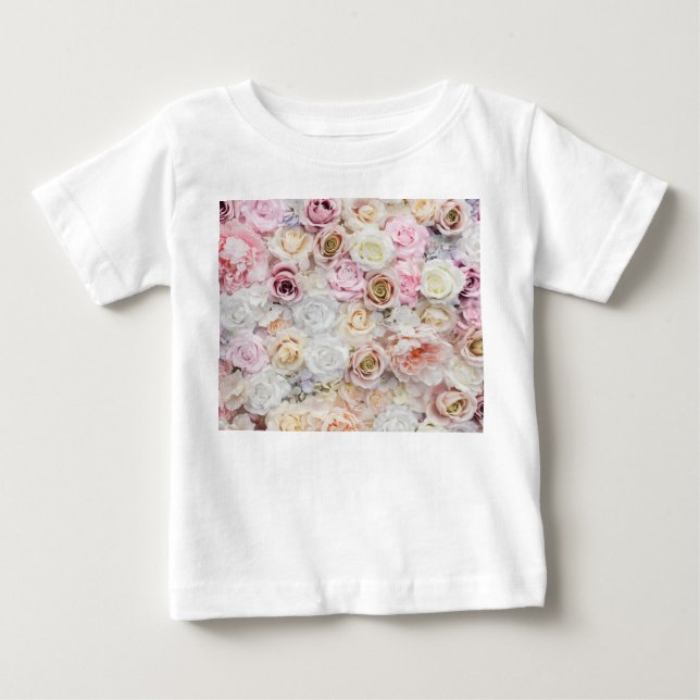 T-shirt Pour Bébé Bouquet de fleurs (Devant)
