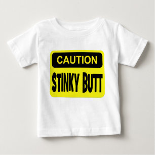 T-shirt Pour Bébé Bout stinky de précaution