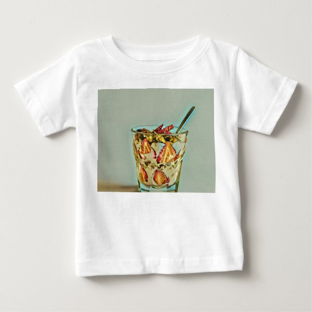 T-shirt Pour Bébé Boutique de crème glacée (Devant)