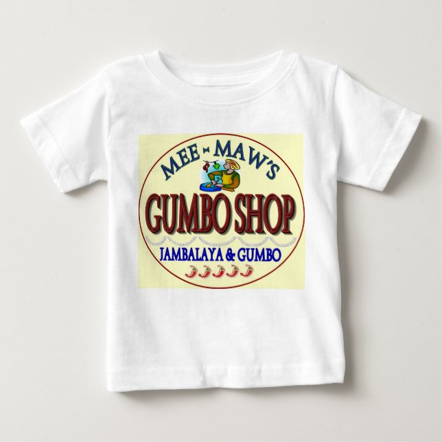 T-shirt Pour Bébé Boutique Gumbo de Mee Maw (Devant)