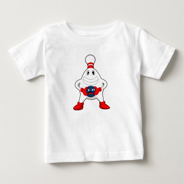 T-shirt Pour Bébé Bowling Bowling pin Bowling Bowling (Devant)