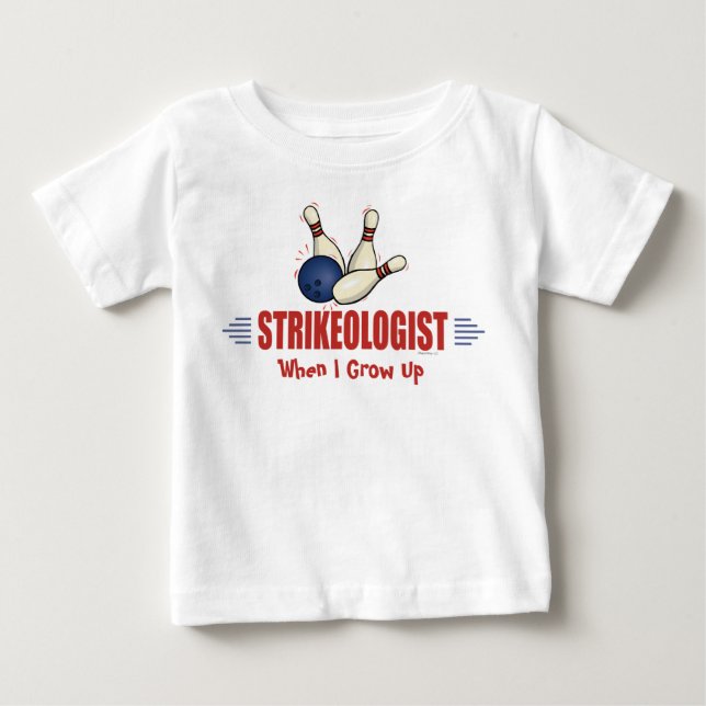 T-shirt Pour Bébé Bowling drôle (Devant)