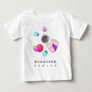 T-shirt Pour Bébé Bowling drôle de roulement de la bande dessinée