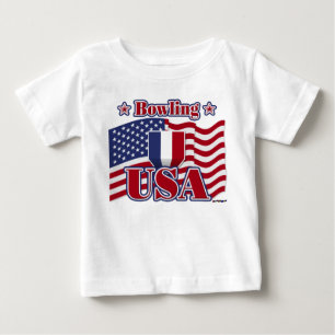 T-shirt Pour Bébé Bowling USA