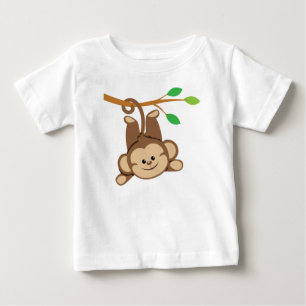 T-shirt Pour Bébé Boy Swinging Monkey