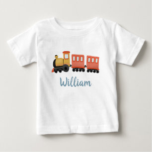 T-shirt Pour Bébé Boys transport en train mignon