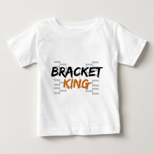 T-shirt Pour Bébé Bracket King College Basketball (Devant)