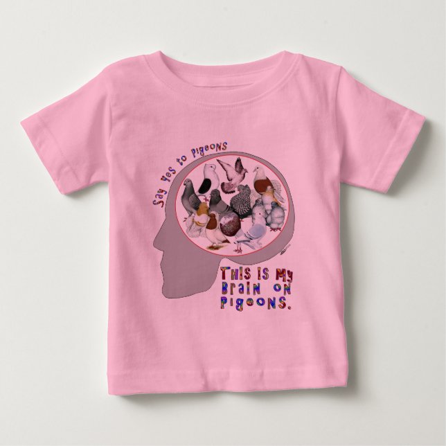 T-shirt Pour Bébé Brain (Devant)