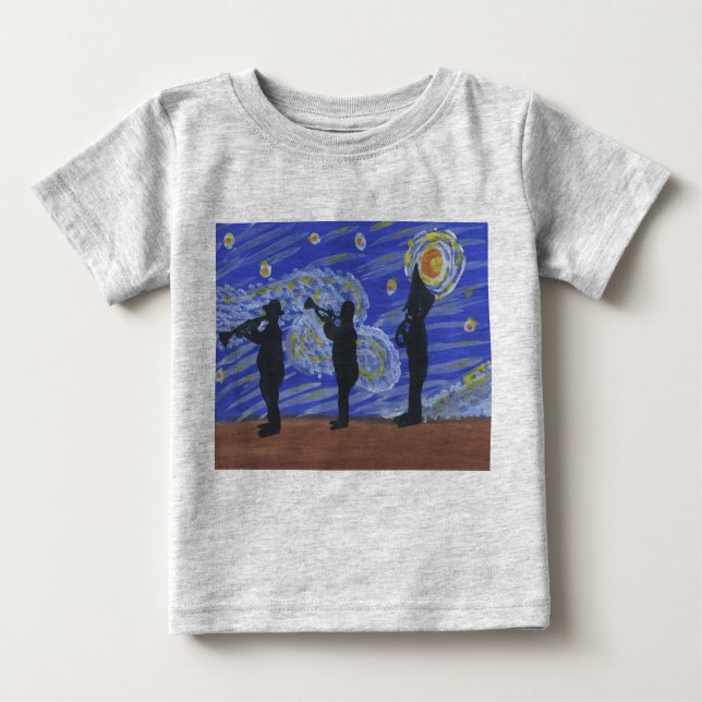 T-shirt Pour Bébé Brass Band sur Stormy Night (Devant)