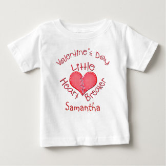 T-shirt Pour Bébé BreakerT-Chemise de coeur de bébé de Valentine