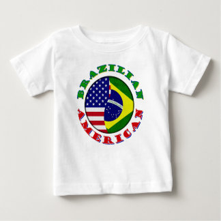 T-shirt Pour Bébé brésilien américain
