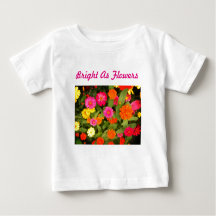 Brillant comme Fleurs Pink Toddler Ruffle Tee
