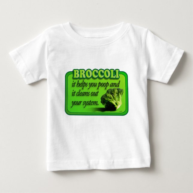 T-shirt Pour Bébé Brocoli (Devant)