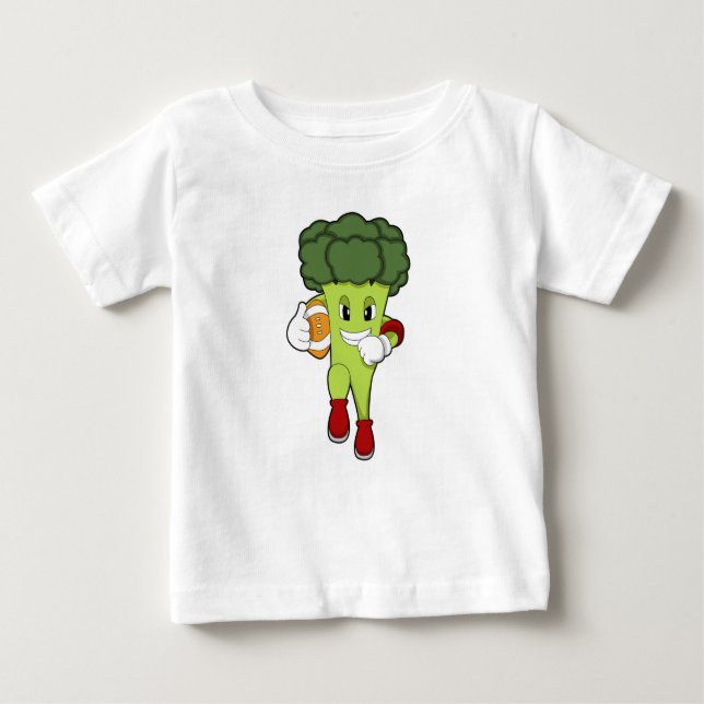 T-shirt Pour Bébé Brocoli dans le football (Devant)