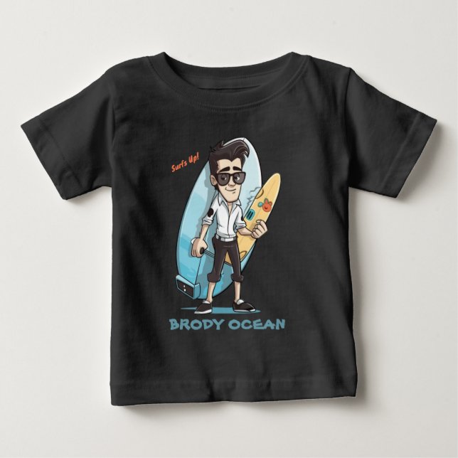 T-shirt Pour Bébé Brody Ocean (Devant)