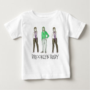 T-shirt Pour Bébé Brooklyn Baby NYC Williamsburg Hipster New York