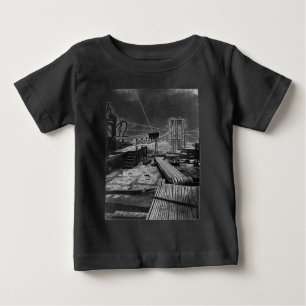 T-shirt Pour Bébé Brooklyn Bridge New York Vintage 1878 Photo