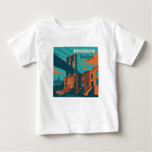 T-shirt Pour Bébé Brooklyn New York