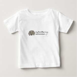 T-shirt Pour Bébé brother is a weimaraner