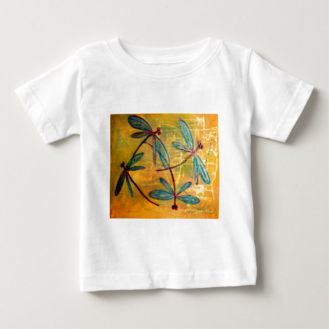 T-shirt Pour Bébé Brouillard de libellule (Devant)
