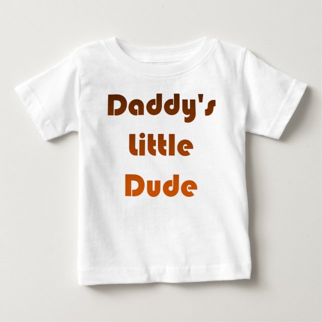T-shirt Pour Bébé Brown à orange (Devant)