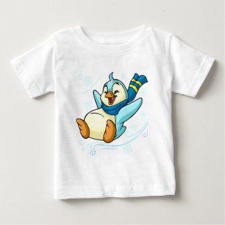 T-shirt Pour Bébé Bruce bleu glissant à travers la glace
