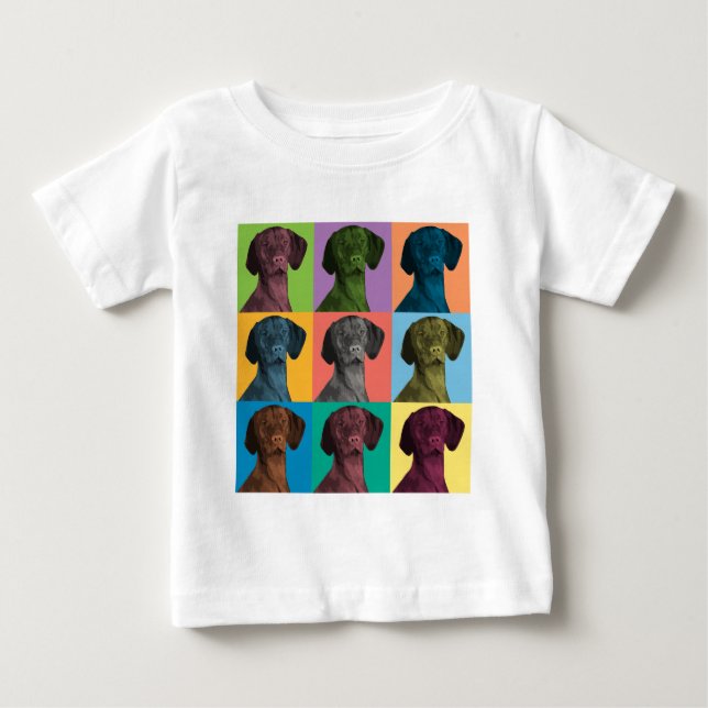 T-shirt Pour Bébé Bruit-Art de Vizsla (Devant)