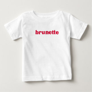 T-shirt Pour Bébé brunette rouge