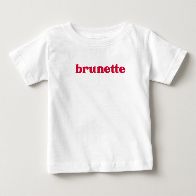 T-shirt Pour Bébé brunette rouge (Devant)